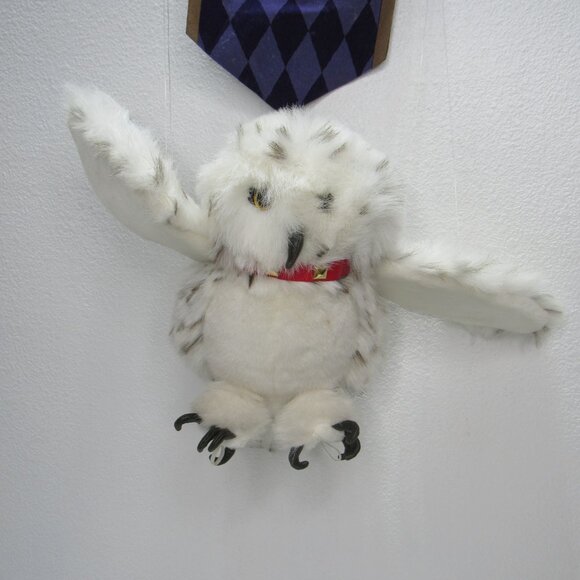 Harry Potter Plush Hedwig Flying Hook Hanging Owl Post Service Warner Bros - Picture 2 of 9